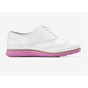 Cole Haan Women's Optic White-Cyclamen Sneaker SZ 7